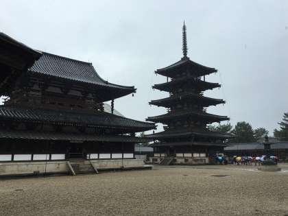 法隆寺見おさめです