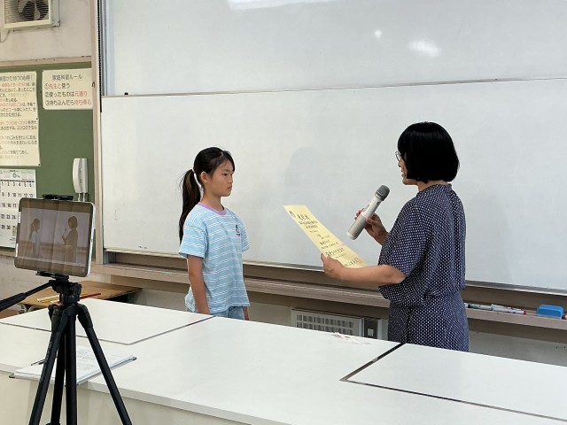 終業式：表彰