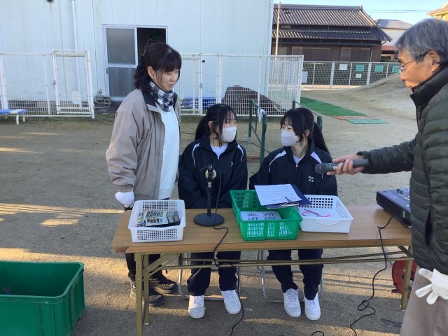 防災アナウンスのようす