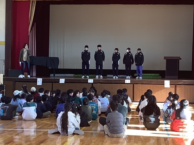 ボランティアの紹介風景