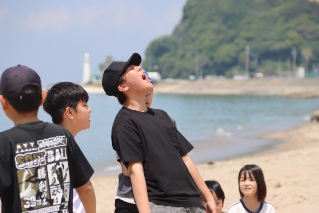 海でモツァレラゲーム
