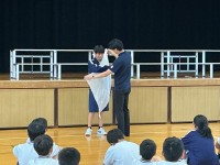三角巾の使い方講習